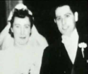 : John Travolta's mother Helen and father Joseph Travolta.